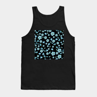 tiny blue flowers pattern Tank Top